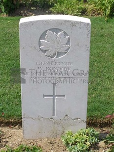 ANCONA WAR CEMETERY - RONDOW, WILLIAM