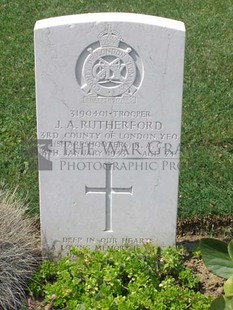 ANCONA WAR CEMETERY - RUTHERFORD, JAMES ALEXANDER