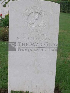 ANCONA WAR CEMETERY - SCHOEMAN, M P