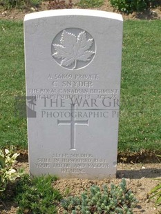 ANCONA WAR CEMETERY - SNYDER, CLAYTON