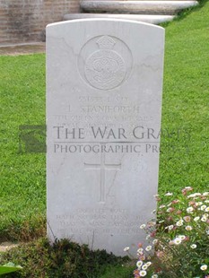 ANCONA WAR CEMETERY - STANIFORTH, LEONARD