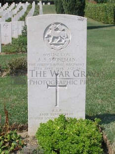 ANCONA WAR CEMETERY - STONEMAN, A S