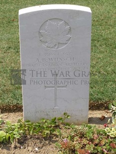 ANCONA WAR CEMETERY - WUNSCH, ALFRED BEVERLY