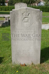 FORT PITT MILITARY CEMETERY - CLARINGBOLD, W F