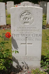 FORT PITT MILITARY CEMETERY - GROOMBRIDGE, A H