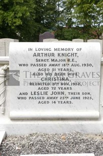 FORT PITT MILITARY CEMETERY - KNIGHT, ARTHUR