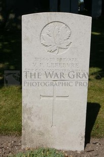 FORT PITT MILITARY CEMETERY - LEFEBVRE, VICTOR FRANK