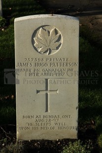 FORT PITT MILITARY CEMETERY - PATTERSON, JAMES HUGO