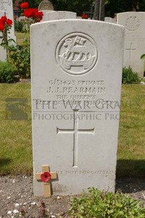 FORT PITT MILITARY CEMETERY - PEARMAIN, J J