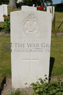 FORT PITT MILITARY CEMETERY - RIX, ALBERT PERCY