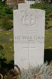 FORT PITT MILITARY CEMETERY - SIMPSON, R