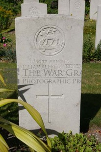 FORT PITT MILITARY CEMETERY - WEEKES, WILLIAM ALFRED