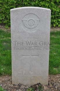 LE GRAND HASARD MILITARY CEMETERY, MORBECQUE - CHAPMAN, GEORGE