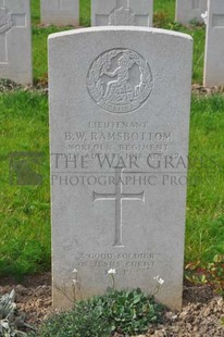 LE GRAND HASARD MILITARY CEMETERY, MORBECQUE - RAMSBOTTOM, BASIL WILLIAM