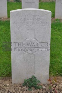 LE GRAND HASARD MILITARY CEMETERY, MORBECQUE - RAMSDEN, CHARLIE