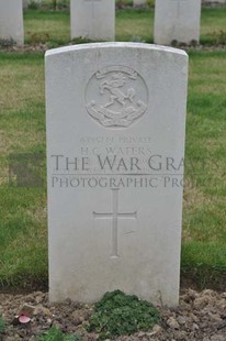 LE GRAND HASARD MILITARY CEMETERY, MORBECQUE - WATERS, HERBERT CHARLES