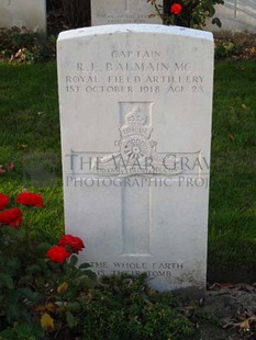 DADIZEELE NEW BRITISH CEMETERY - BALMAIN, ROY FREDERICK