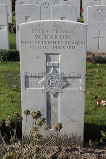 DADIZEELE NEW BRITISH CEMETERY - BARTON, W