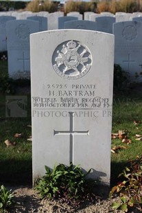 DADIZEELE NEW BRITISH CEMETERY - BARTRAM, HAROLD