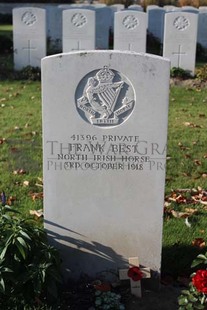 DADIZEELE NEW BRITISH CEMETERY - BEST, FRANK