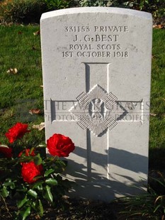 DADIZEELE NEW BRITISH CEMETERY - BEST, J G