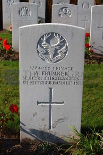 DADIZEELE NEW BRITISH CEMETERY - BREMNER, A