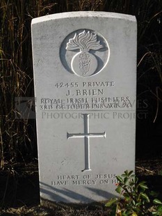 DADIZEELE NEW BRITISH CEMETERY - BRIEN, J