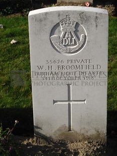 DADIZEELE NEW BRITISH CEMETERY - BROOMFIELD, W H