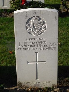 DADIZEELE NEW BRITISH CEMETERY - BROWNE, PETER