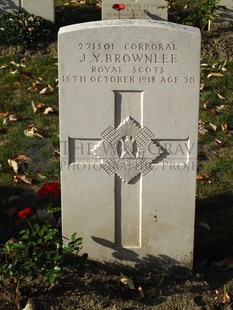 DADIZEELE NEW BRITISH CEMETERY - BROWNLEE, JOHN YOUNG