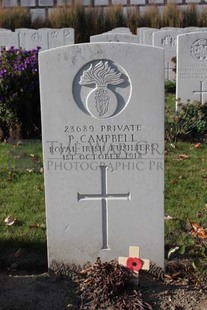 DADIZEELE NEW BRITISH CEMETERY - CAMPBELL, P