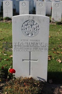 DADIZEELE NEW BRITISH CEMETERY - CLEMENTS, F C