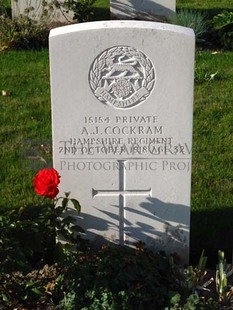 DADIZEELE NEW BRITISH CEMETERY - COCKRAM, ALFRED JAMES