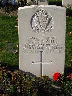 DADIZEELE NEW BRITISH CEMETERY - COLWILL, W H