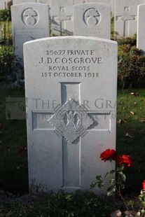 DADIZEELE NEW BRITISH CEMETERY - COSGROVE, J D