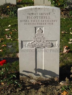 DADIZEELE NEW BRITISH CEMETERY - COTTRELL, H