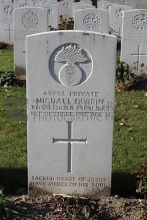 DADIZEELE NEW BRITISH CEMETERY - DOBBIN, MICHEAL