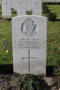 DADIZEELE NEW BRITISH CEMETERY - DONOVAN, M