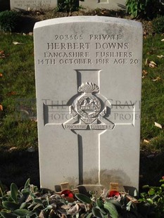 DADIZEELE NEW BRITISH CEMETERY - DOWNS, HERBERT