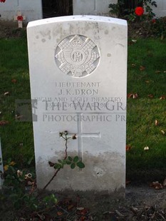 DADIZEELE NEW BRITISH CEMETERY - DRON, J K