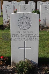 DADIZEELE NEW BRITISH CEMETERY - DRURY, HENRY EDWIN