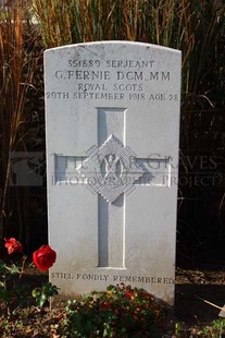 DADIZEELE NEW BRITISH CEMETERY - FERNIE, GEORGE