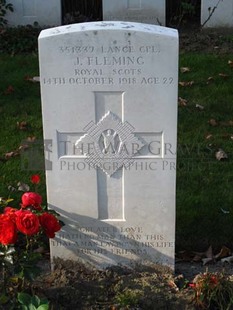 DADIZEELE NEW BRITISH CEMETERY - FLEMING, JAMES