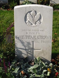 DADIZEELE NEW BRITISH CEMETERY - FOLEY, B