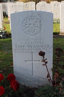 DADIZEELE NEW BRITISH CEMETERY - GARDINER, ARTHUR