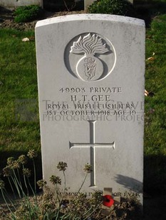 DADIZEELE NEW BRITISH CEMETERY - GEE, HENRY THOMAS