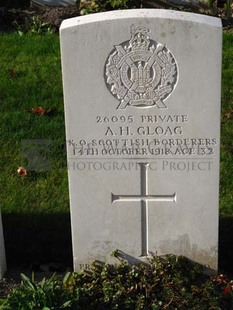 DADIZEELE NEW BRITISH CEMETERY - GLOAG, ALEXANDER HOY