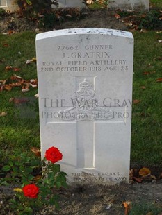 DADIZEELE NEW BRITISH CEMETERY - GRATRIX, JAMES