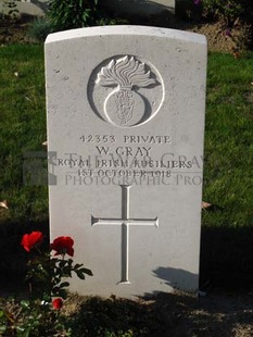 DADIZEELE NEW BRITISH CEMETERY - GRAY, W