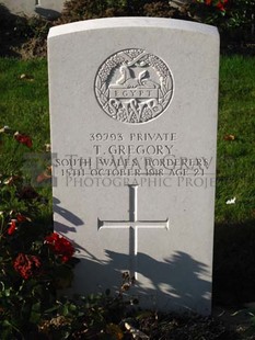 DADIZEELE NEW BRITISH CEMETERY - GREGORY, THOMAS